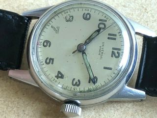 1940s UNIVERSAL GENEVE 24Hr MILITARY DIAL Ref 20502 Cal 267 RUNS STRONG 2
