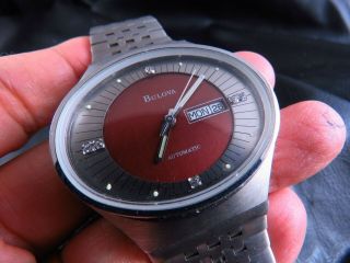 Swiss Made Bulova Space Age Daydate Automatic Men Watch