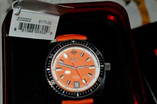 Zodiac Wristwatch Zo2202 Orange Seadragon Divers Watch All