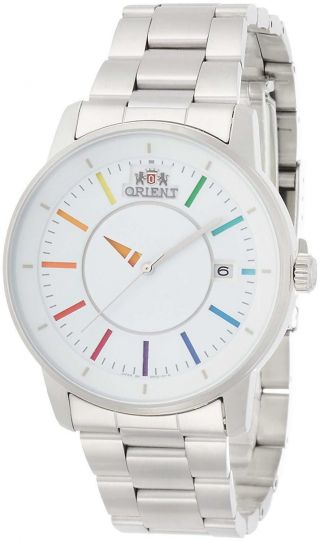 Orient Wv0821er Stylish And Smart White Rainbow Men Japan Import F/s Watch