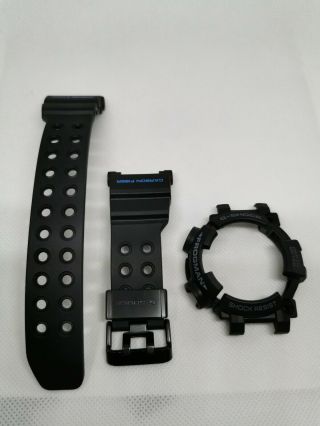 Replacement Carbon Fiber Band And Bezel For Casio G Shock Frogman Gwf - D1000b