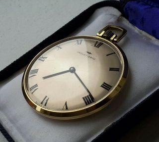 JAQUET DROZ Vintage Extremely Rare H/wind 17 Jewels Mens Pocket Watch 3