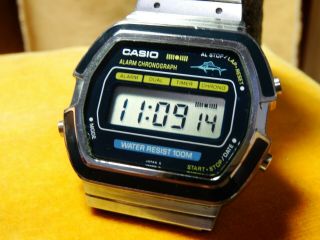 Vintage Casio Rare Thin Marlin Diver 100m (145) Ws - 720 All Great