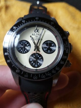 Alpha Watch Daytona Ivory Dial Paul Newman Mechanical Chronograph