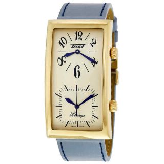 Tissot Heritage Champagne Dial Blue Leather Ladies Watch T56.  5.  623.  39