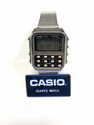 Rare Vintage Casio CA - 951 Calculator Wrist Watch Module 166 Japan Multi Alarm 2