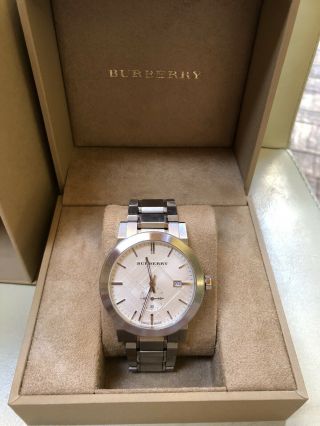Burberry The City Silver Dial Stainless Steel Men 