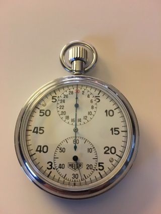Vintage Heuer Leonidas Chronograph Stop Watch