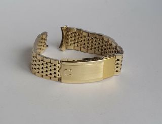 & Vintage Omega Gold Plated Watch Band Bracelet No 12 / 1037