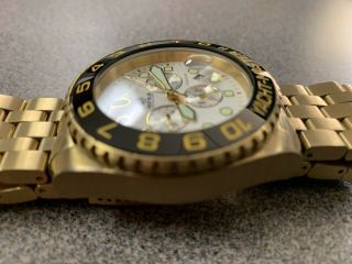 RARE Deep Blue Sea Ram 500 Swiss Chronograph Rose Gold SS Sapphire Diver Watch 4