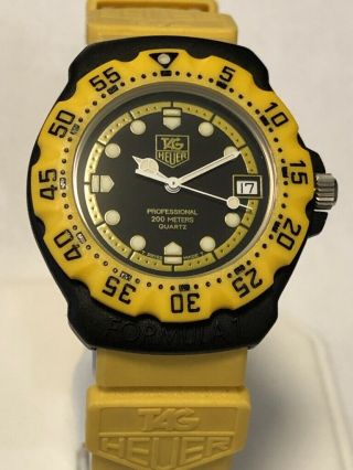 Tag Heuer Professional 200m Black Dial 34mm Silicone Band 380.  513