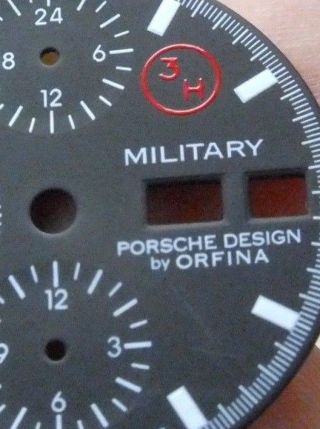 Orfina Porsche design 3H dial German military chronograph lemiania 5100 3