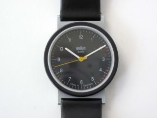 Vtg 80s Braun Quartz Wrist Watch 4789 Aw 10 D.  Lubs Germany Bauhaus 20 12 Rams