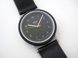 VTG 80s BRAUN Quartz Wrist Watch 4789 AW 10 D.  Lubs Germany Bauhaus 20 12 Rams 3