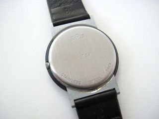 VTG 80s BRAUN Quartz Wrist Watch 4789 AW 10 D.  Lubs Germany Bauhaus 20 12 Rams 5