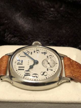 Vintage Post WWI ELGIN Military Trench Watch STUNNING - RUNS 2