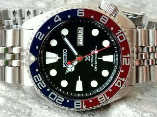 Vintage Seiko Diver 6309 - 7290 Black Prospex Slim Turtle Automatic Men Watch X800