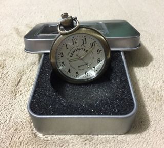 Rare Vintage Zeitstuck Pocket Watch W/ Goofy Backwards Movement