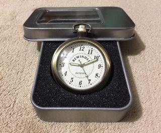 RARE Vintage Zeitstuck Pocket Watch w/ goofy backwards movement 2