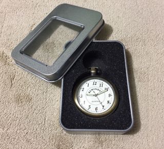 RARE Vintage Zeitstuck Pocket Watch w/ goofy backwards movement 3