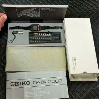Seiko Data 2000 Smart Watch With Keyboard And Case Pk