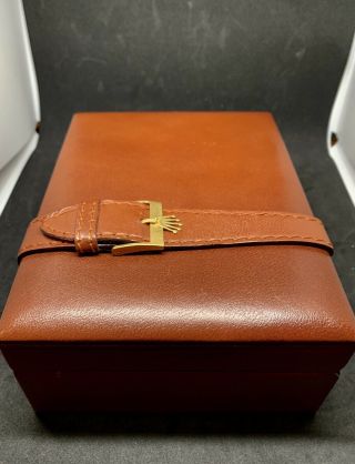 Rolex Day Date 18038 Box And Book,  Authentic Rolex Leather Single Quick Box. 6