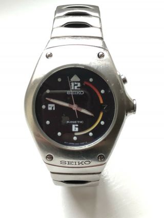 Seiko Kinetic Arctura Men’s Watch 5m42 - 0e39 Gen Seiko Capacitor