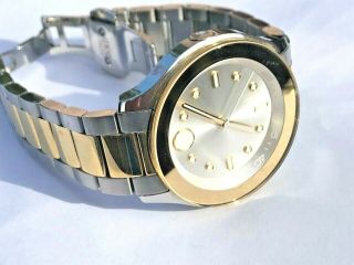 Movado Bold Silver Dial Two - Tone Stainless Steel Ladies Watch - 3600418