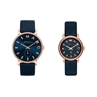 Marc By Marc Jacobs Watch Mbm1329 For Unisex Women & Man Mbm1331 Rose Gold Navy