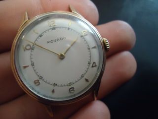 Rare Vintage Movado automatic Watch Francois Borgel Gold Capped Stainless Steel 2