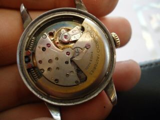 Rare Vintage Movado automatic Watch Francois Borgel Gold Capped Stainless Steel 6