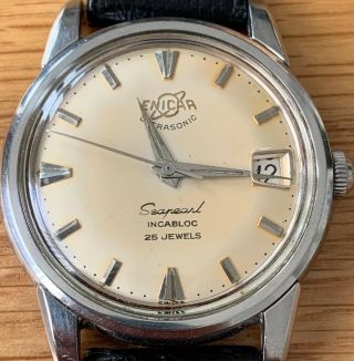 Vintage Enicar Seapearl Incabloc Ultrasonic 25 Jewels Watch