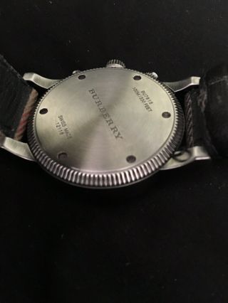 Burberry Mens Utilitarian Nova Check Chronograph Watch BU7815 8