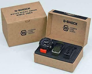 Casio G - Shock Carbon Core Guard Ga - 2000e - 4 Red Resin Strap,  2 Straps