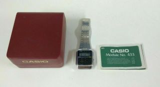 Casio Ca - 503 Module 433 Calculator Game Watch Digital Invader Game Fire