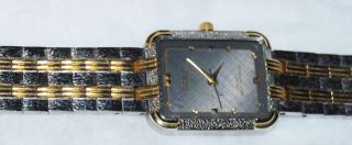 Vintage Seiko Japan Jewels Dress Watch Water Resistant Link Band 18k Gold Plate