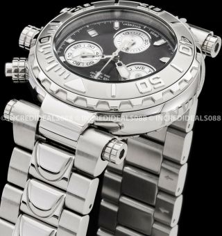 Invicta Men Subaqua Noma I Swiss Chronograph Silver Bracelet Black Ltd Ed Watch 4