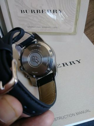 Burberry Mens Chronograph Watch BU7304,  Boxes Manuals 6