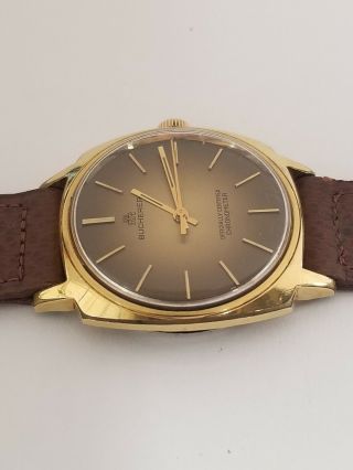 1960/70 Bucherer Officially Certified Chronometer Auto ETA 2821 25j Wristwatch 3
