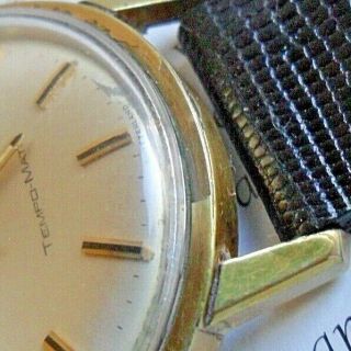 Vintage 1950 ' s Men ' s Movado Tempo - Matic Sub - Sea Swiss Automatic Watch Runs 4