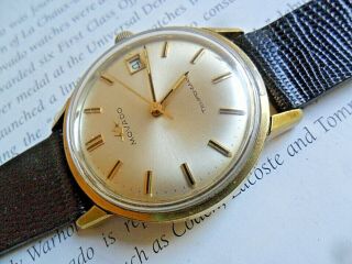 Vintage 1950 ' s Men ' s Movado Tempo - Matic Sub - Sea Swiss Automatic Watch Runs 5