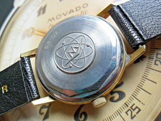 Vintage 1950 ' s Men ' s Movado Tempo - Matic Sub - Sea Swiss Automatic Watch Runs 7