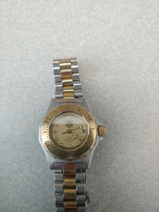 Tag Heuer 3000 Professional 935.  408 Quartz Watch 18k Gold Plated