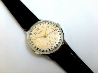 Rare From The 50s,  Vintage Oris Pointer Date Men 