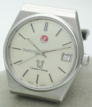 Vintage Rado Green Horse 17J Automatic Cal 2824 - 2 Date Swiss Men ' s Wrist Watch 6