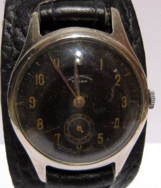 Vintage Rare Swiss Mechanical Watch " Ancre De Precision Tegra " Wwii Era 15j 428