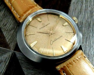 Swiss Eterna Centenaire Automatic Wristwatch,  1428u Movement,  Perfect Case,  Runs