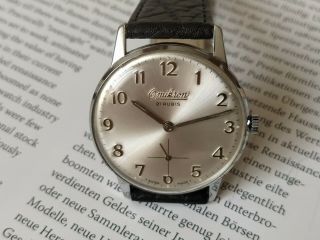 Vintage Swiss Omikron 21 Rubis Mechanical Watch (near Nos) From 1960 