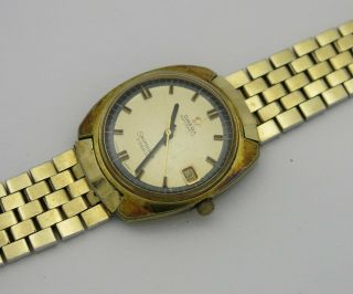 Omega 1960s Seamaster Cosmic Gold Filled Cal.  565 Auto Mens Wristwatch 166.  022