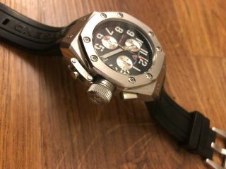Swiss Legend 10541 - Bb - 01 - Ra Mens Trimix Diver Chronograph Watch Black Rubber